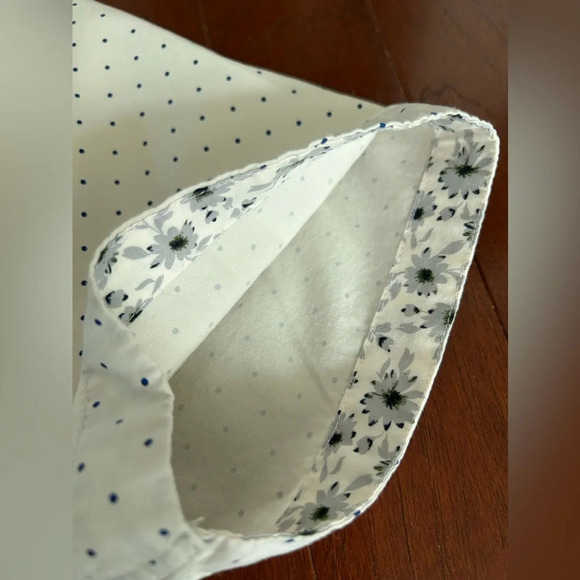 Denim & Flower Ricky Singh Cream w/ Black Dot Short Sleeve Button-Up Sz L cotton - Picture 10 of 10